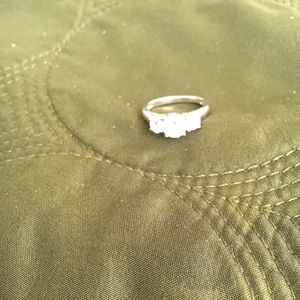 Highest Rated QVC Diamonique 3 Stone Ring